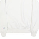 CHAMPION REVERSE WEAVE Mens White Crew Neck S Embroidered Logo Sweatshirt