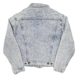 LEVI'S Mens Blue Denim Jacket S Cotton Blend Button Closure Classic Fit Casual