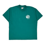 Hanes Single Stitch T-Shirt - XL Green Cotton Blend