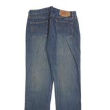 LEVI'S 501 Mens Jeans Blue Regular Straight Denim Medium W32 L34 Button Closure