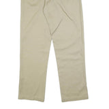 DICKIES Mens Cotton Blend Beige Regular Fit Straight Leg Trousers W34 L34