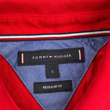 Tommy Hilfiger Polo Shirt - Small Red Cotton