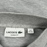 Lacoste Polo Shirt - 2XL Gray Cotton