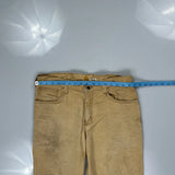 Carhartt Carpenter Trousers - 34W 30L Beige Cotton