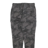 FSBN Womens Cotton Blend Black Camouflage Slim Tapered Trousers W28 L28