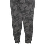 FSBN Womens Cotton Blend Black Camouflage Slim Tapered Trousers W28 L28