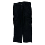 Wrangler Cargo Trousers - 32W 30L Black Cotton
