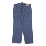 LEVI'S 506 Mens Regular Fit Straight Blue Denim Jeans W33 L27 Classic Zip Pocket