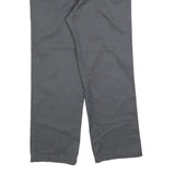DICKIES Mens Cotton Blend Grey Regular Fit Straight Leg Trousers W33 L30