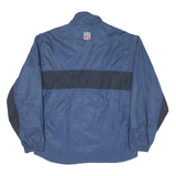 REEBOK Mens Blue & Navy NFL Bomber Jacket M Polyester Blend Zip