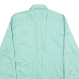 DKNY Mens Green Cotton Blend Shirt M Button Down Casual Long Sleeve