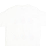 HANES Mens White Cotton Blend Atlanta Graphic T-Shirt M Short Sleeve Crew Neck