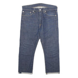 LEVI'S 510 Mens Jeans Blue Slim Skinny Denim Raw W34 L22 Zip Cotton Blend
