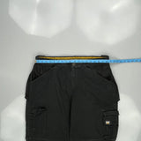 Cat Cargo Pants - 36W 30L Black Cotton Blend