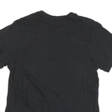 ADIDAS Mens Black Graphic T-Shirt L Short Sleeve Crew Neck Logo Print