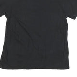 ADIDAS Mens Black Graphic T-Shirt L Short Sleeve Crew Neck Logo Print