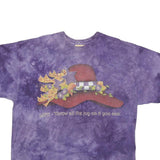 THE MOUNTAIN Mens Purple Tie Dye Graphic T-Shirt XL Short Sleeve Crew Neck