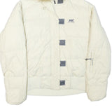 HELLY HANSEN Womens White Puffer Jacket L Polyester Blend Insulated Winterwear