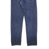 CARHARTT Mens Slim Blue Denim Jeans W32 L32 Cotton Blend Zip Pockets Casual