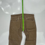 514 Levis Pants - 32W 31L Brown Corduroy