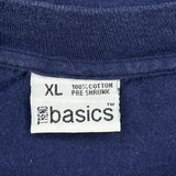 Blank Trend Basics Single Stitch T-Shirt - XL Blue Cotton