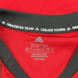 Phoenix Rising 2022/23 Home Shirt Adidas Striped Football Shirt - Large Red Polyester