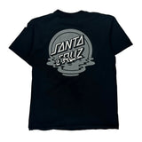 Santa Cruz Graphic T-Shirt - Medium Black Cotton