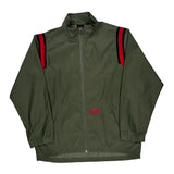 Age 14-16 Nike Striped Windbreaker - Large Red Polyester
