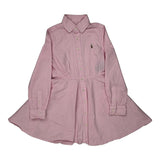 Age 7 Ralph Lauren A-Line Dress - XS Pink Cotton