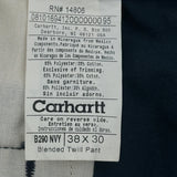 Carhartt Trousers - 38W 30L Blue Polyester Blend