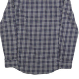 JACK WILLS Mens Blue Grey Checked Shirt XS Cotton Blend Long Sleeve Button