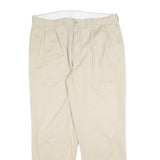 POLO RALPH LAUREN Mens Beige Cotton Blend Regular Fit Trousers W38 L32 Classic