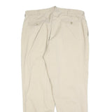 POLO RALPH LAUREN Mens Beige Cotton Blend Regular Fit Trousers W38 L32 Classic
