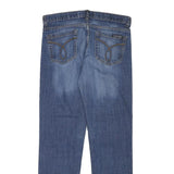 CALVIN KLEIN JEANS Womens Blue Regular Straight Denim Medium W30 L28 Zip Closure