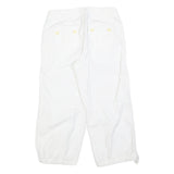 LIZ CLAIBORNE Womens White Casual Shorts S W26 Cotton Blend Comfort Elastic