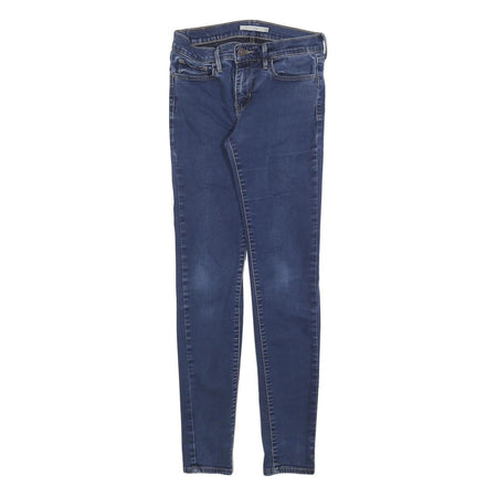 LEVI'S 710 Womens Slim Skinny Denim Medium Wash Cotton Blend Jeans W27 L29