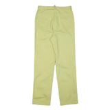 FAIR LADY Womens Jeans Yellow Cotton Blend Regular Straight Zip W27 L28 Stylish