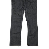 DIESEL Womens Regular Fit Straight Denim Dark Blue W32 L30 Cotton Blend Zip