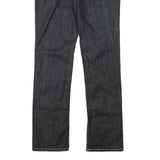 DIESEL Womens Regular Fit Straight Denim Dark Blue W32 L30 Cotton Blend Zip
