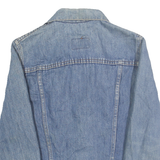 LEVI'S Mens Blue Cotton Denim Jacket XS Button Closure Classic Fit Plain