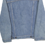 LEVI'S Mens Blue Cotton Denim Jacket XS Button Closure Classic Fit Plain