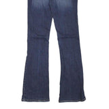 RUE21 Womens Jeans Blue Slim Flared Denim Medium W28 L32 Stylish Stitching