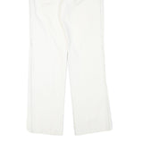 Womens White Regular Fit Straight Leg Denim Jeans W28 L31 Stylish Print Pocket