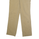 CARHARTT Womens Cotton Blend Beige Loose Fit Straight Leg Trousers W28 L30