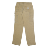 CARHARTT Womens Cotton Blend Beige Loose Fit Straight Leg Trousers W28 L30