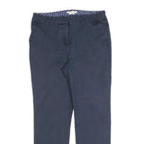 BODEN Womens Cotton Blend Navy Slim Straight Trousers W30 L26 Casual Wear