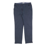 BODEN Womens Cotton Blend Navy Slim Straight Trousers W30 L26 Casual Wear