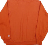 CHAMPION Mens Orange Genentech Pullover Hoodie XL Cotton Blend Casual Sweatshirt