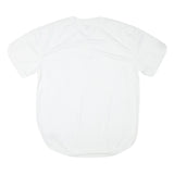 RUSSELL ATHLETIC Mens White Jersey L Short Sleeve V-Neck Sports Shirt