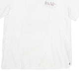 LEVI'S Mens White XL Graphic T-Shirt Short Sleeve Round Neck Cotton Casual
